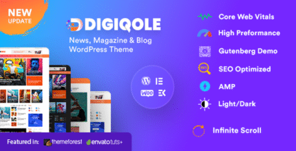 Digiqole - News Magazine WordPress Theme